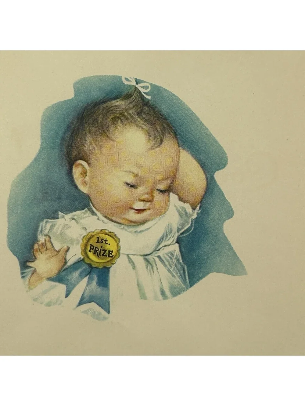 Vintage Charlot Byj New Baby Congratulations Card Unused Mid Century 1950s   N-2